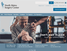 Tablet Screenshot of northmetrosurgerycenter.com